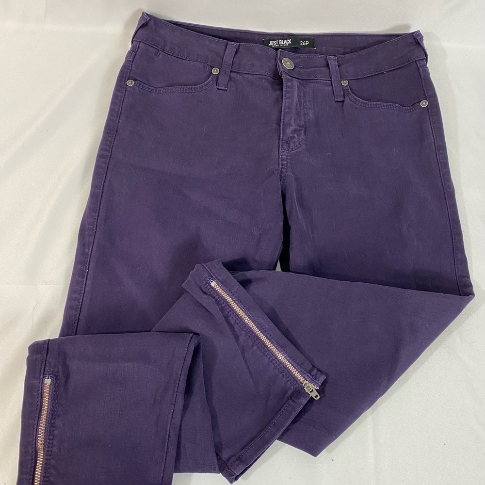 Just Black Purple Women Jeans - Picture 1 of 3
